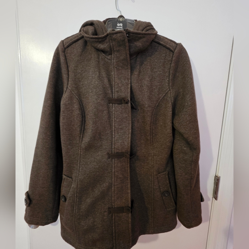 Tail Women's Chocolate Hooded Toggle Coat